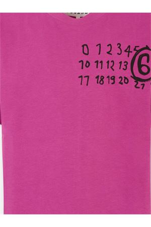 t-shirt in cotone viola MM6 KIDS | M60897MM02YM6602